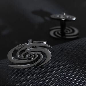 Black Swirl Cufflinks
